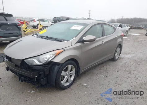 2013 Hyundai Elantra Gls from USA, damaged, VIN 5NPDH4AE4DH285046
